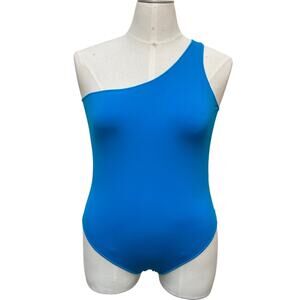 NWT Skims Essential One Shoulder Bodysuit Women's Size 4X 5X Mykonos Blue
